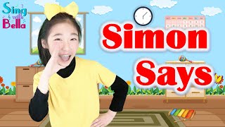 Simon Says Game with Lyrics and Actions  Brain Break Song and Game  Sing and Dance Along for Kids [upl. by Riamu11]