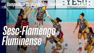 SESCFLAMENGO 0 X 3 FLUMINENSE  MELHORES MOMENTOS  FINAL CARIOCA DE VÔLEI FEMININO  sportv [upl. by Llenrev]