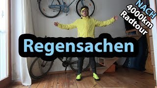 Regenjacke für Fahrradtour  Wie man sich auf einer 4000 km Radreise vor Regen schützt [upl. by Leahcimluap]