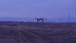 Octocopter X8 w HoverFly Pro no auto level no alti hold [upl. by Eittod]