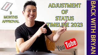 ADJUSTMENT OF STATUS TIMELINE under K1VISA  Approved 2023  Interview Waived adjustmentofstatus [upl. by Olathe]