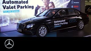 Internet of Things Bosch amp Daimler Realised Automated Valet Parking in the MercedesBenz Museum [upl. by Adekam]