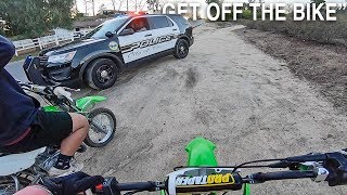 PIT BIKE VS COPS SKETCHY [upl. by Alodee]