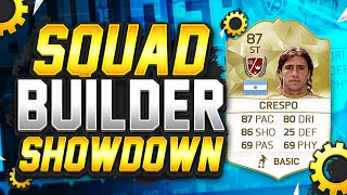 FIFA 16  SQUAD BUILDER SHOWDOWN 87 RATED LEGEND CRESPO Crespo Squad Builder Duel [upl. by Hailed]