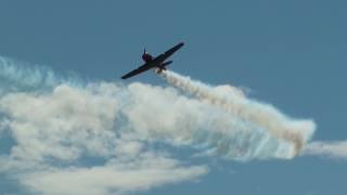 North American T6  aerobatic display with Walter Eichhorn  Airshow Gelnhausen 2017 [upl. by Sitto915]