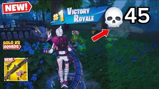 45 Elimination Solo Vs Squads “Zero Build” Gameplay Win Fortnite Chapter 5 [upl. by Aicela47]