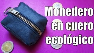 DIY Monedero en cuero ecológico [upl. by Enitsej]