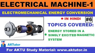 Energy Stored in Magnetic SystemSingly Excited Magnetic SystemElectromechanical Energy Conversion [upl. by Aihtekal]