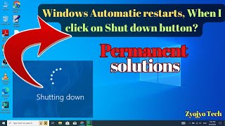 Auto Restart Problem Windows 10  How to fix Automatic Shutdown and Reboot Loop [upl. by Luapnaes]