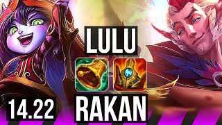 LULU amp Ashe vs RAKAN amp Jinx SUP  KR Master  1422 [upl. by Dercy984]