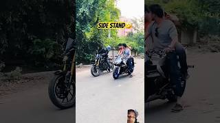 side stand stunters riderz shortvideo bikeaccessory [upl. by Tung]