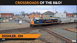 Deshler Ohio USA  Virtual Railfan LIVE [upl. by Aigneis]