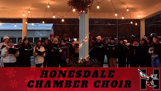 2024 Honesdale High School Chamber Choir Christmas Caroling on Main [upl. by Oznecniv]