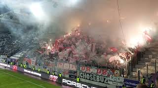 22102024 FC Erzgebirge AueFC Energie Cottbus 13 ChoreoPyroUltras15 Jahre Fialova Sbor [upl. by Rehpretsirhc951]