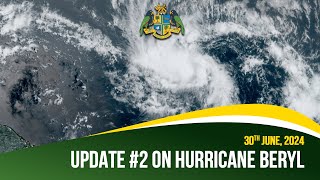 Government of Dominica Update 2 on Hurricane Beryl  30th June 2024 [upl. by Kara-Lynn]