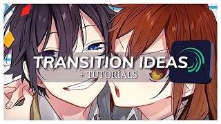 4 Transition Ideas  TUTORIALS  Alight Motion [upl. by Oly]