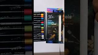 Metallic Oil Pastel Unboxing art oilpastel stationery shorts youtubeshorts shortsfeed art [upl. by Flynn]