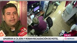 VIOLENTO ASALTO EN MOTEL DE MAIPÚ Delincuentes amarraron y golpearon a la cajera para robar [upl. by Olegnaid934]