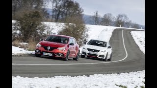 2019 Renault Mégane RS 280 vs 2019 Peugeot 308 GTi [upl. by Ranilopa]