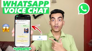 WhatsApp Group Voice Chat  WhatsApp Voice Chat Settings  WhatsApp New Update [upl. by Barnet926]