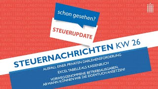 Steuernachrichten  Update 262021  Kostenlos amp schnell informiert [upl. by Corin]