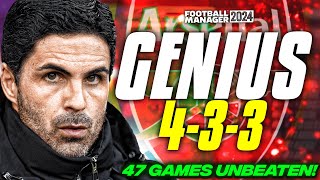 Artetas GENIUS 433 Goes 47 Games UNBEATEN  Best FM24 Tactics [upl. by Junius]