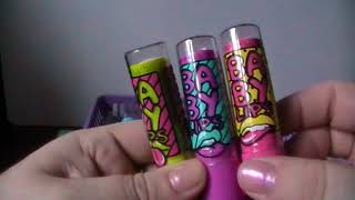 Мои бальзамы Baby Lips от Мейбелин\My Maybelline Baby Lips Collection [upl. by Esiuqram]