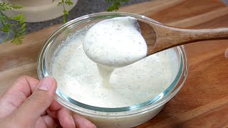 How to Make Ranch Dipping Sauce  Dressing  Homemade Ranch Sauce [upl. by Atteuqram]