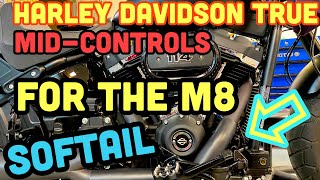 Harley Davidson TRUE MID CONTROL KIT FOR M8 Softail We install the very first one ever [upl. by Merari]