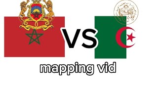 🇲🇦morocco vs algeria 🇩🇿 mapping mapping [upl. by Aliek171]