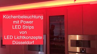 Küchenbeleuchtung mit hochleistungs LED Strips RGB Warmweiss [upl. by Neimad41]