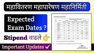 MSEB  MAHATRANSCO  MAHADISCOM Expected Exam Dates  Updates  🔥 [upl. by Attemaj]