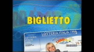 LOTTERIA ITALIA SPOT 1998 ABBINATO A CARRAMBA CHE FORTUNA [upl. by Drucill]