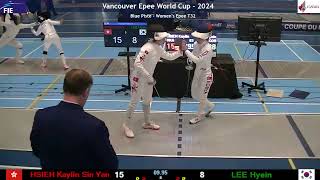 Every Touch From The Vancouver 2024 Mens And Womens Epee World Cup [upl. by Dunson]