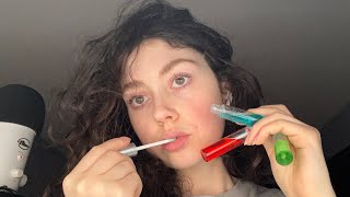 asmr edible lip gloss mouth sounds 👄  tongue swirls 👅 [upl. by Stoneham732]