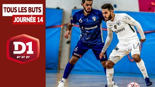 D1 Futsal Journée 14  Tous les buts [upl. by Yzeerb]