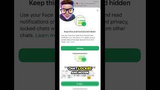 Lock chat WhatsApp new feature💡🔐shorts whatsapp iphone android [upl. by Herb]