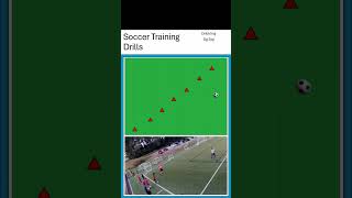 Soccer Training Session soccer soccercoachingdrills soccercoaching soccerdrills shorts traceup [upl. by Alyled]