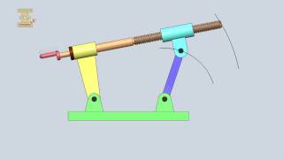 LeverScrew Spatial Mechanism [upl. by Aihsenyt29]