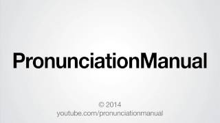 How to Pronounce PronunciationManual [upl. by Drake]