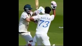 Australia vs India Siraj And Smith Fight Scene indiavsaustralia testmatch [upl. by Anairol796]