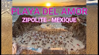 PLAYA DEL AMOR  ZIPOLITE  MEXICO zipolite oaxaca mexico mexicanbeach naturitas [upl. by Ecirtaed]