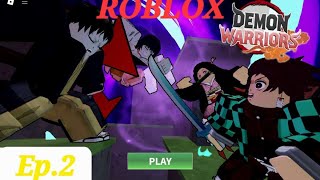 roblox  demon warriors  trying new nichrinkatana [upl. by Ayar]