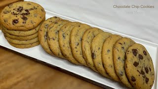 Easy CHOCOLATE CHIP COOKIE Recipe  Crisp Outside Soft amp Chewy Inside [upl. by Eduj]