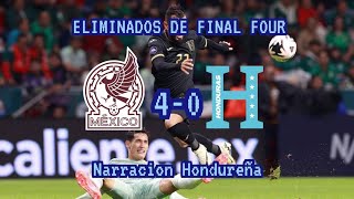 Mexico 40 Honduras Los Goles Con Narracion Hondureña 19112024 [upl. by Jobina892]