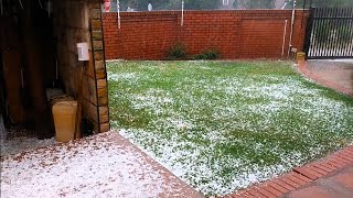 Rain and hail in Centurion [upl. by Ydnam]