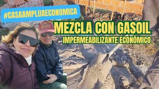 Cómo hacer la mezcla con gasoil para Impermeabilizar workingfromhome construccion viralvideo [upl. by Eiramlatsyrk71]