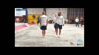 Petanque European Championship 2024 Mens double France vs Israel [upl. by Brantley]