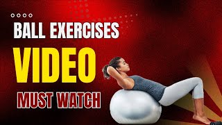 Ball Exercises Workouts for Lower Back Pain [upl. by Namlas94]