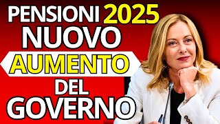 NUOVO Aumento Pensioni 2025 Ecco Chi Ne Beneficerà Davvero [upl. by Aicenad]